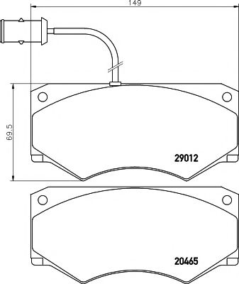 TEXTAR 2901201 Тормозные колодки TEXTAR для IVECO