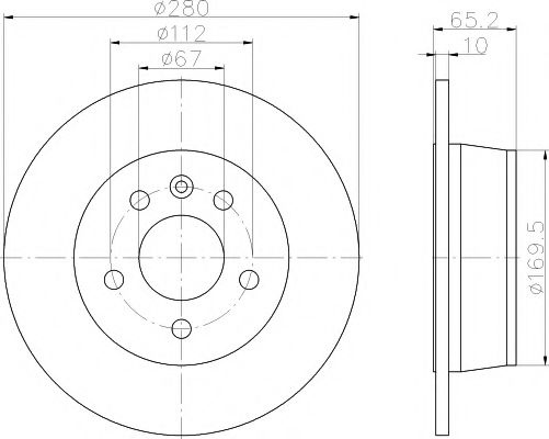 TEXTAR 92074503 Тормозные диски для MERCEDES-BENZ V-CLASS