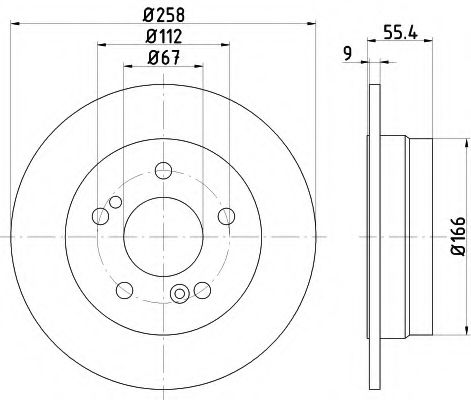TEXTAR 92059503 Тормозные диски для MERCEDES-BENZ C-CLASS