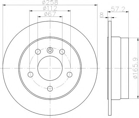 TEXTAR 92132103 Тормозные диски для MERCEDES-BENZ B-CLASS