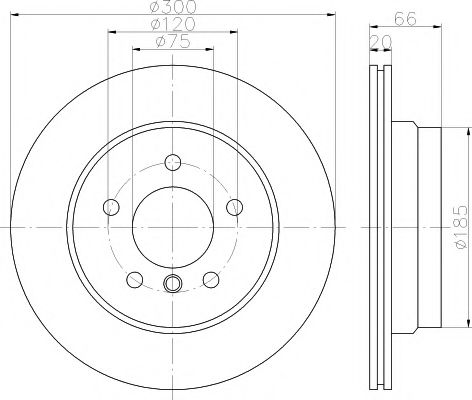TEXTAR 92154903 Тормозные диски для BMW X1