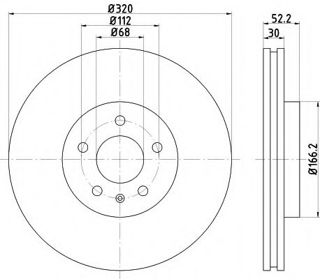 TEXTAR 92160005 Тормозные диски для AUDI Q5