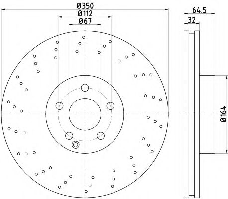 TEXTAR 92176405 Тормозные диски TEXTAR для MERCEDES-BENZ