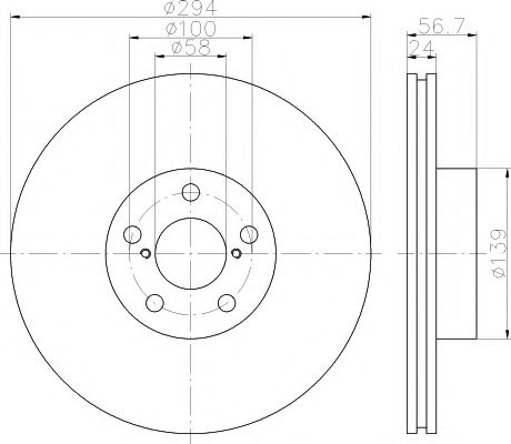 TEXTAR 92139500 Тормозные диски для SUBARU XV