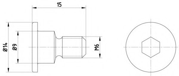 TEXTAR TPM0001 Скобы тормозных колодок для SSANGYONG STAVIC