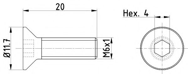 TEXTAR TPM0015 Скоба тормозного суппорта для GMC