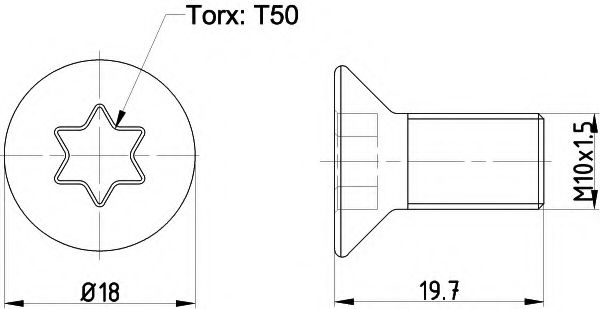 TEXTAR TPM0016 Скобы тормозных колодок для FORD