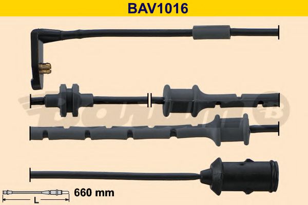 BARUM BAV1016 Тормозные колодки BARUM для OPEL