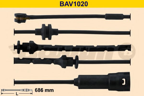 BARUM BAV1020 Датчик износа тормозных колодок для OPEL