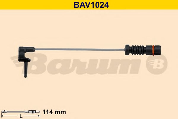 BARUM BAV1024 Тормозные колодки BARUM для MERCEDES-BENZ