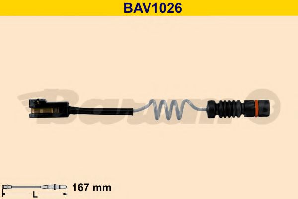 BARUM BAV1026 Тормозные колодки BARUM для MERCEDES-BENZ