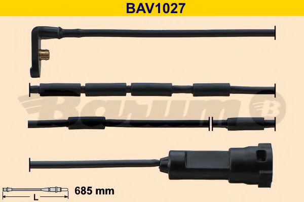 BARUM BAV1027 Датчик износа тормозных колодок для OPEL ASTRA F универсал (51, 52)