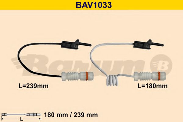 BARUM BAV1033 Тормозные колодки BARUM для MERCEDES-BENZ