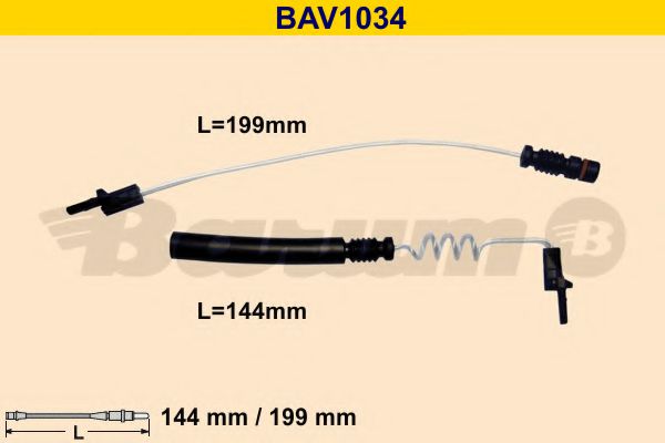 BARUM BAV1034 Датчик износа тормозных колодок BARUM 
