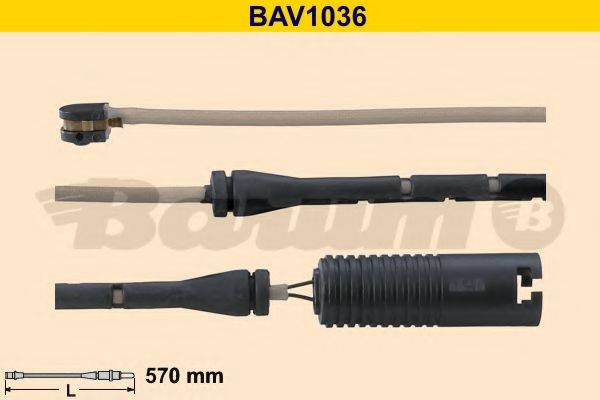 BARUM BAV1036 Скоба тормозного суппорта BARUM 