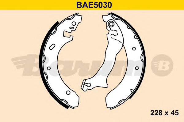 BARUM BAE5030 Ремкомплект барабанных колодок для FORD MONDEO (Форд Мондео)