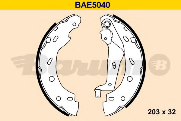 BARUM BAE5040 Ремкомплект барабанных колодок для SMART