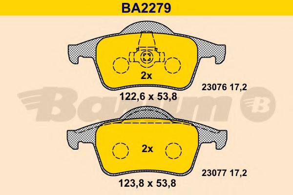 BARUM BA2279 Тормозные колодки BARUM 