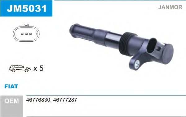 JANMOR JM5031 Катушка зажигания JANMOR JM5031 Катушка зажигания