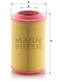 MANN-FILTER C258608 Воздушный фильтр 