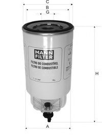 MANN-FILTER WK1040 Топливный фильтр для MERCEDES-BENZ LONGNOSE