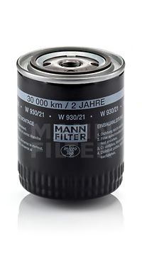 MANN-FILTER W93021 Масляный фильтр MANN-FILTER для VOLKSWAGEN