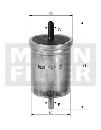 MANN-FILTER WK7181 Топливный фильтр MANN-FILTER 