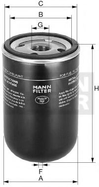 MANN-FILTER WK824 Топливный фильтр для CHEVROLET S10