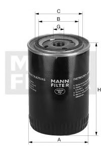 MANN-FILTER W9066 Масляный фильтр MANN-FILTER для MITSUBISHI L00
