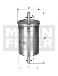 MANN-FILTER WK483 Топливный фильтр MANN-FILTER для FORD USA