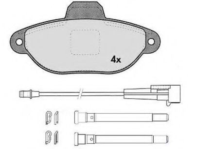 RAICAM RA04468 Тормозные колодки RAICAM 