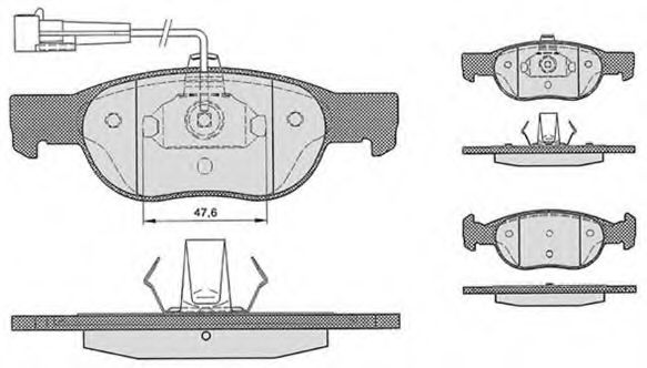 RAICAM RA06123 Тормозные колодки RAICAM для FIAT