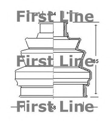 FIRST LINE FCB2042 Пыльник шруса FIRST LINE 