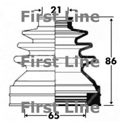 FIRST LINE FCB2850 Пыльник шруса FIRST LINE для MINI