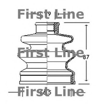 FIRST LINE FCB2029 Пыльник шруса FIRST LINE 