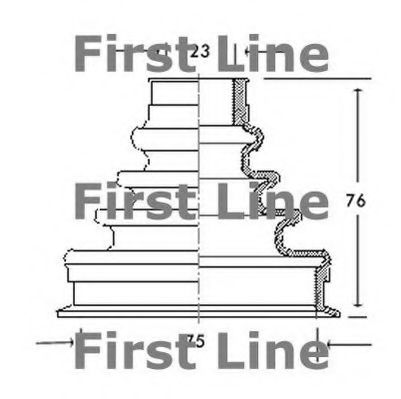 FIRST LINE FCB2033 Пыльник шруса FIRST LINE 