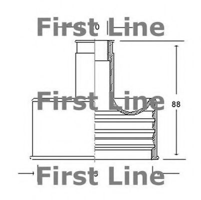 FIRST LINE FCB2035 Пыльник шруса FIRST LINE 