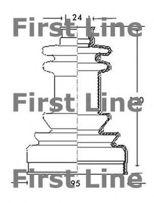 FIRST LINE FCB2038 Пыльник шруса FIRST LINE 