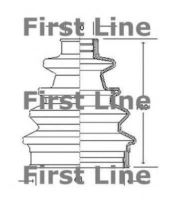 FIRST LINE FCB2040 Пыльник шруса FIRST LINE 