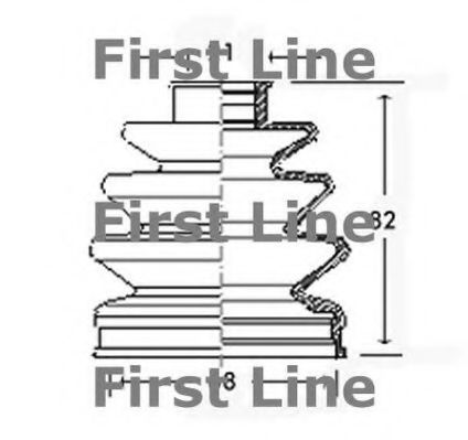 FIRST LINE FCB2314 Пыльник шруса FIRST LINE для MINI