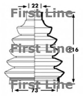 FIRST LINE FCB2359 Пыльник шруса FIRST LINE для MINI