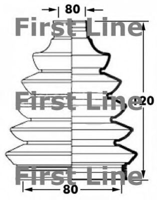 FIRST LINE FCB6029 Пыльник шруса FIRST LINE для MINI