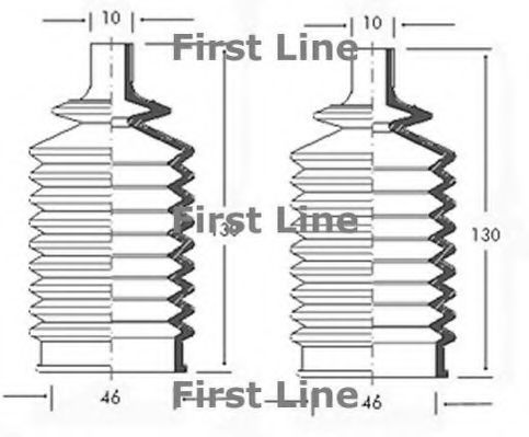 FIRST LINE FSG3022 Пыльник рулевой рейки FIRST LINE 