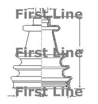 FIRST LINE FCB2014 Пыльник шруса FIRST LINE 