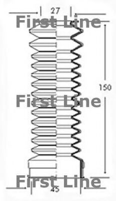 FIRST LINE FSG3007 Пыльник рулевой рейки FIRST LINE 