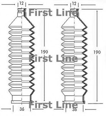 FIRST LINE FSG3013 Пыльник рулевой рейки FIRST LINE 