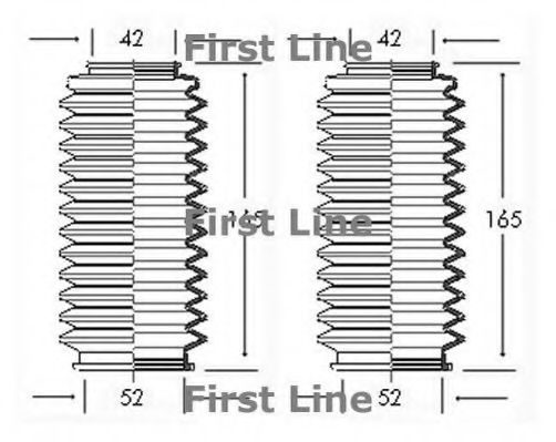 FIRST LINE FSG3017 Пыльник рулевой рейки FIRST LINE 