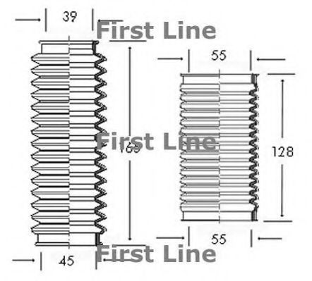 FIRST LINE FSG3021 Пыльник рулевой рейки FIRST LINE 