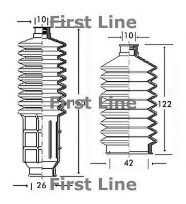 FIRST LINE FSG3029 Пыльник рулевой рейки FIRST LINE 