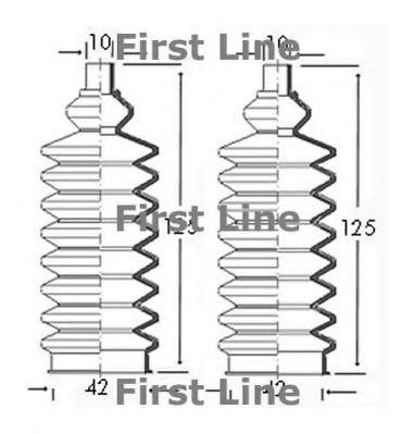FIRST LINE FSG3043 Пыльник рулевой рейки FIRST LINE 
